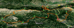 Recorrido del Ultra Pirineu, una de las pruebas que, por exigencias del parque, no puede salir de la red de senderos. Foto: organización