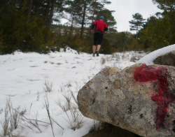 Una marca de ruta en la travesía de 7 Pobles. Foto: 7 Pobles