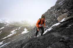 Emelie Forsberg en un momento de la prueba. Foto: Iancorless