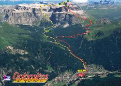 Recorrido de la Dolomites SkyRun. Foto: Organización