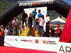 Podio masculino en el Gran Trail Aneto-Posets. Foto: GTAP