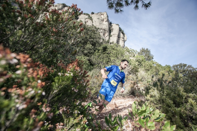 Miki Sole ha sido el vencedor de la distancia más corta de la Montserrat Skyrace. Foto David Rueda