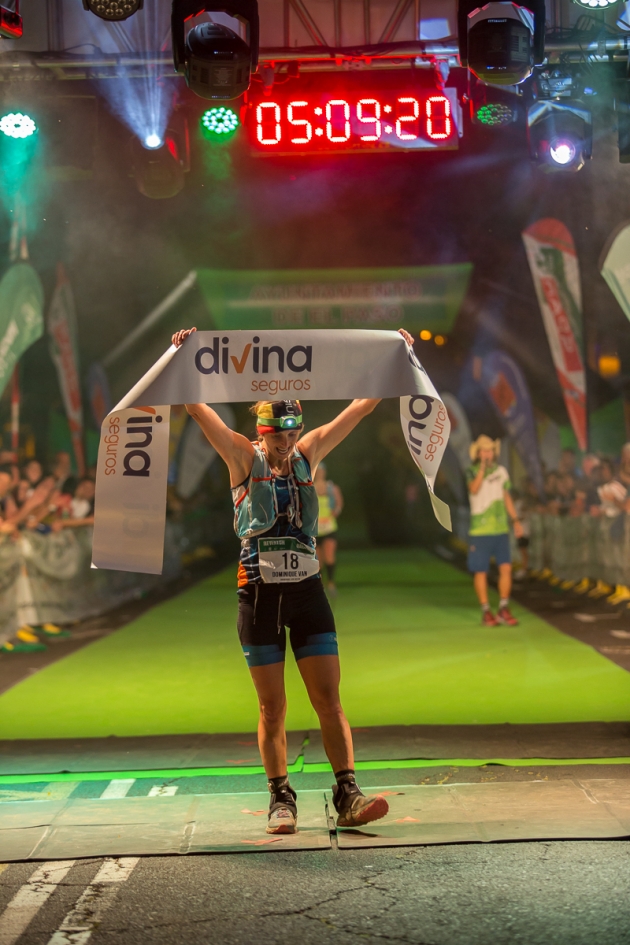 La belga Dominique Van Mechgelen cumplió los pronósticos y se impuso en la categoría femenina con mucha holgura Foto (c) Organización