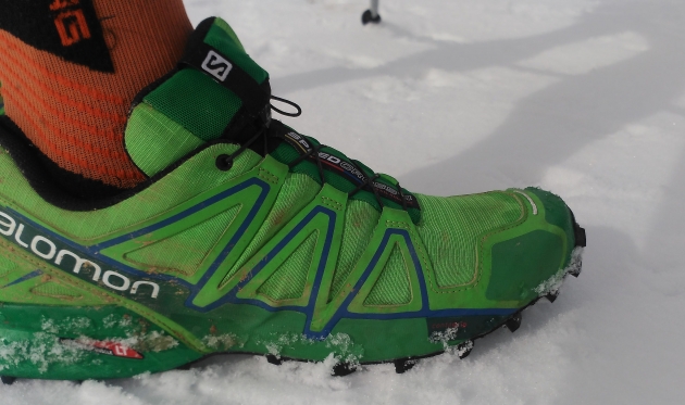 Las Salomon Speedcross 4 sobre nieve