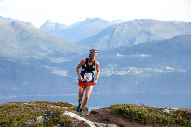 André Johnsson durante la Stranda Fjord Trail Race Foto (c) Havard Myklebust