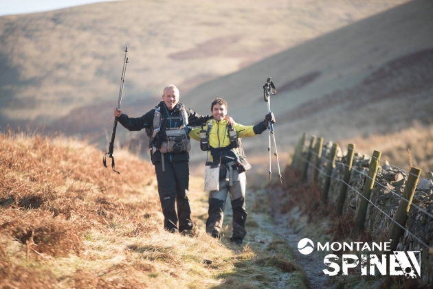 Dos participantes durante la pasada edición de la Spine Race