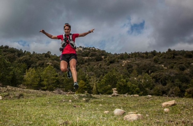 Xari Adrián entrenando en Penyagolosa Trails