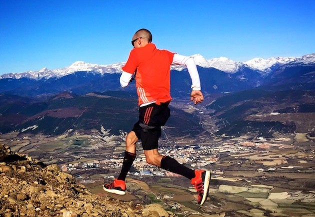 Martínez, entrenando en España antes de partir a El Cruce. Foto: Chema Martínez (FB)