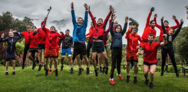 Los corredores del equipo se reunieron en el Montseny con periodistas y responsables de marketing y producto de Salomon y Etixx