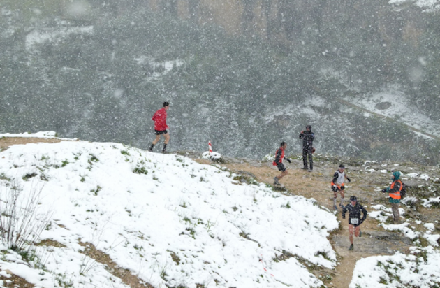 Imagen de la pasada edición, con una bonita nevada... ¡En abril! Foto: Organización