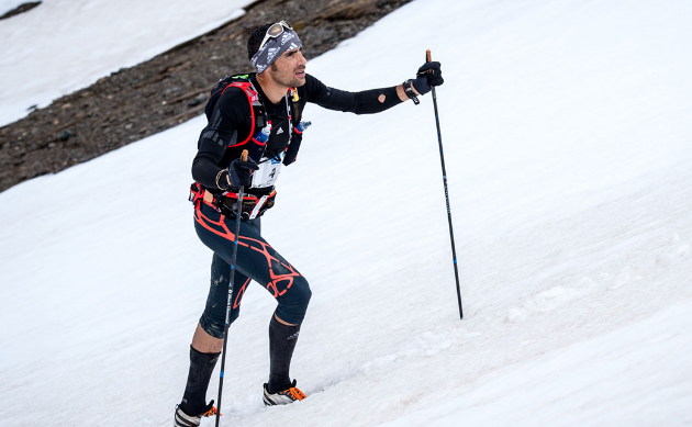 El actual campeón del mundo, Luis Alberto Hernando, parte como gran favorito para vencer en la Ice-Trail Tarentaise. Foto: (c) DROZPHOTO