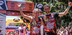 Los flamantes vencedores de Transvulcania 2015, Emelie Forsberg y Luis Alberto Hernando. Foto: (c) Ian Corless //Transvulcania.