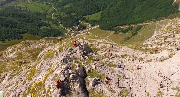 Imagen del vídeo del Campeonato de España de Vertical. Foto: GoVideo