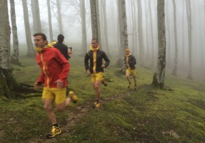 Los corredores de La Sportiva durante la grabación del vídeo. Foto: La Sportiva