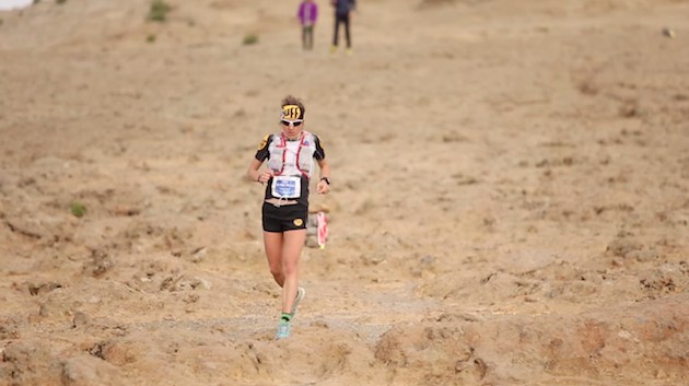 Núria Picas, en uno de los instantes recogidos en el vídeo de Transgrancanaria 2015. 