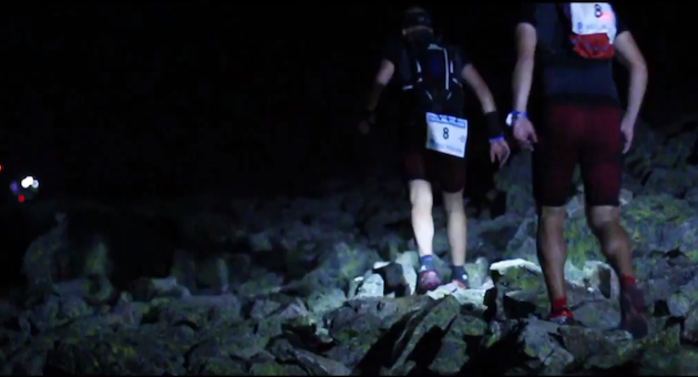 Uno de los instantes del vídeo promocional de Gran Trail Peñalara 2015.