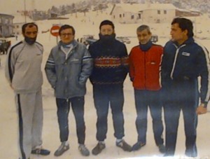 El equipo original de la subida a navacerrada, en 1985. Foto: Luis Alonso 