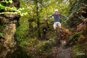 Victoria de Raúl García y Azara García en el II Trail de Peñamayor (Foto: Luis Lastra)