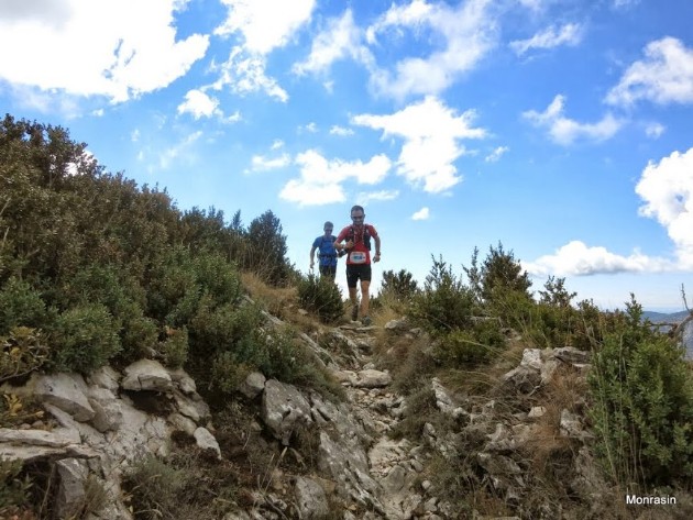 Momento de la pasada Ultra Trail Guara Somontano. Foto: Ramón Ferrer