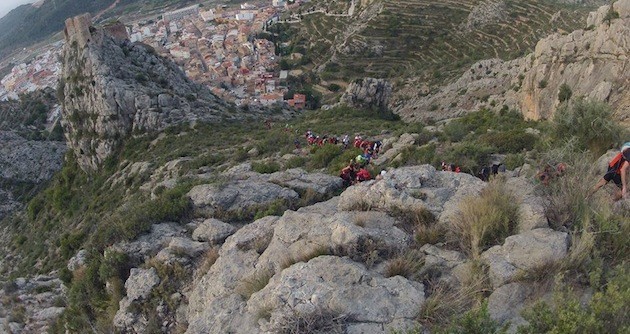 La imponente subida de la MABO vertical. Foto: Organización