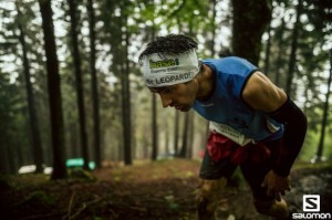 Josep Viñas durante el Kilómetro Vertical de Zegama Aizkorri. Foto: Salomon