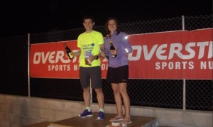 Sergi Rodríguez y Núria Gil, los vencedores en Colljou. Foto: TrailSERIES Colljou