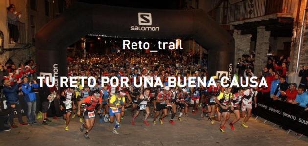 Cada día más corredores aprovechan sus participaciones en carreras por montaña para recaudar por una buena causa. Imagen: Reto_trail