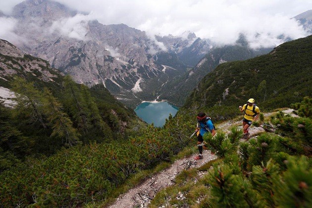 Pablo Villalobos con Yann Gobert durante la Transalpine. Foto: Pablo Villalobos (FB).