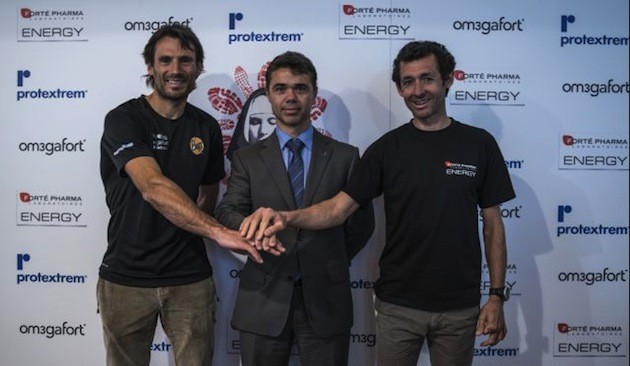 Arnau Juliá y Roberto Heras en la presentación del Ultra Trail de L´Emmona. Foto: Organización