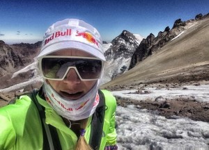 Fernanda Maciel en su ascenso al Aconcagua. Foto: Fernanda Maciel (Fb)