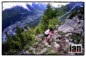 Kilian Jornet en el Kilómetro Vertica du Mont-Blanc. Foto: IanCorless