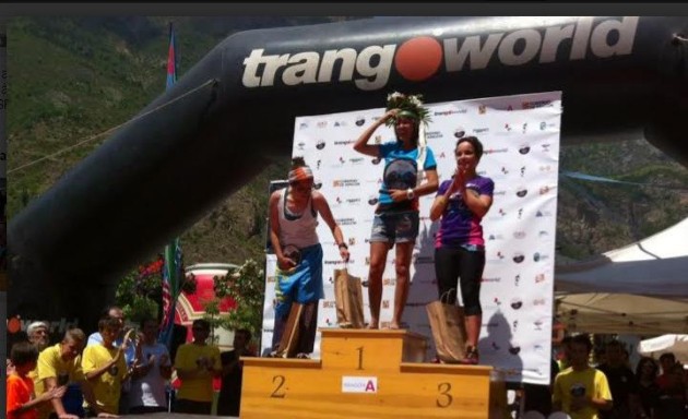 Podio en el Gran Trail Aneto-Posets. Foto: GTAP