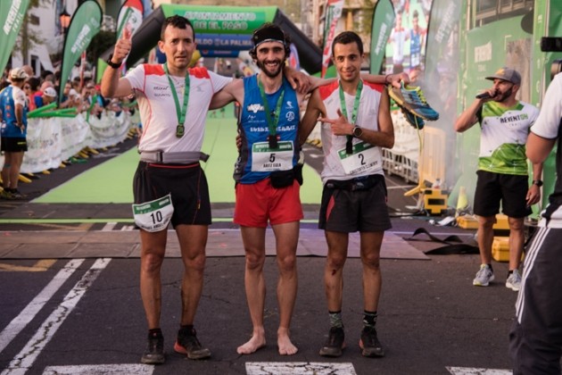 Podio masculino de El Reventón Trail Foto (c) Organización