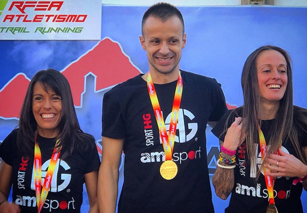 Albert Pujol y Azara García de los Salmones, campeones de España de trail running