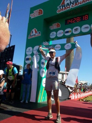 Ryan Sandes, el vencedor de la Transgrancanaria, 2014 (foto: Organización)