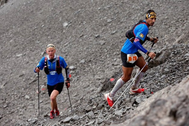 Theodorakakos + Clayton en Transalpine Run