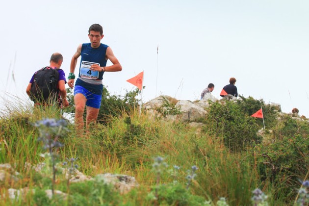 Tres horas y veintinueve minutos es el tiempo que ha necesitado Manuel Merillas para completar el nuevo recorrido de la Zumaia Flysch Trail. Foto: Organización